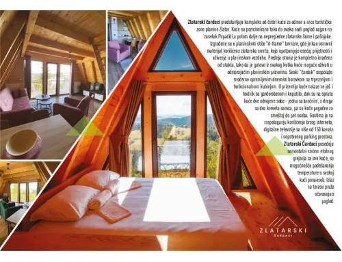 Flyer highlighting the shape of the building